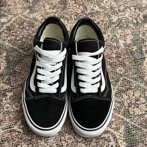 Vans Classic Black and White Sneakers